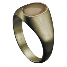 Ring zegel ovaal 3,5mm met open askamer